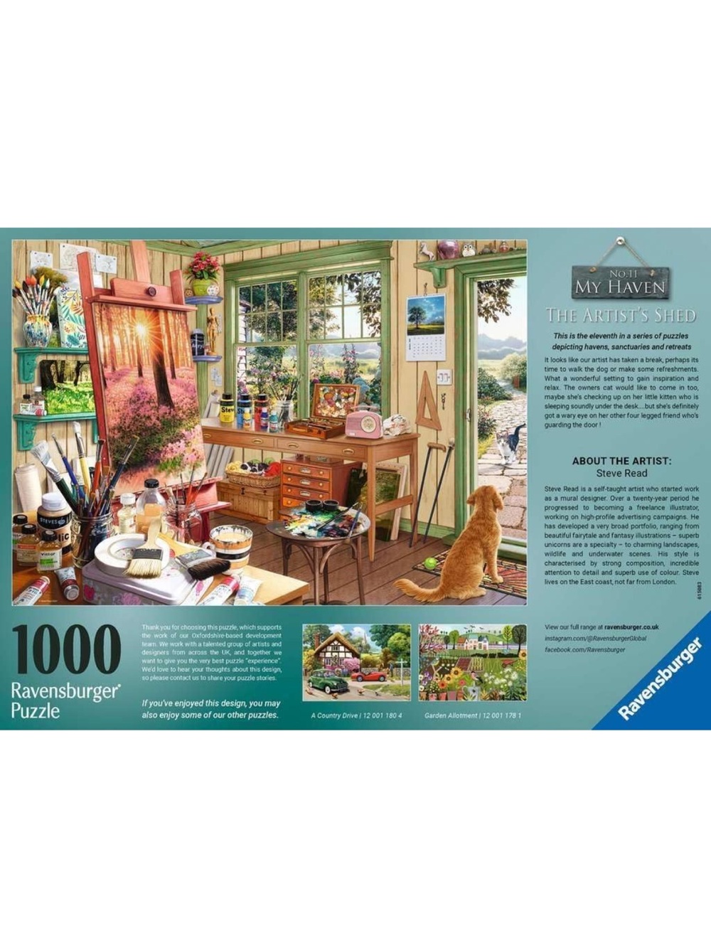 Ravensburger No. 11 My Haven Puzzle - The Artist’s Shed - Picture 4 of 4